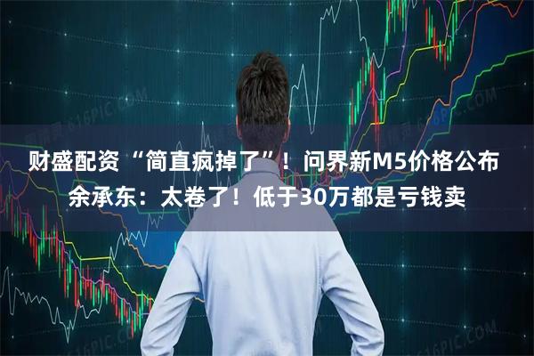 财盛配资 “简直疯掉了”!问界新M5价格公布 余承东:太卷了!低于30万都是亏钱卖